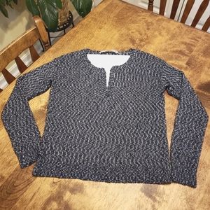Athleta v-neck sweater. Navy blue. Size S.